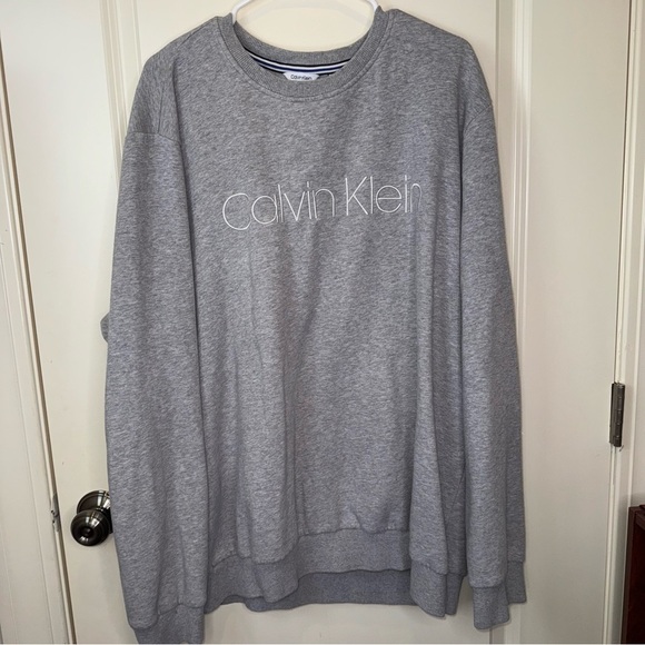 Calvin Klein Sweatshirt Men’s gray Embroidered Logo - Picture 12 of 12